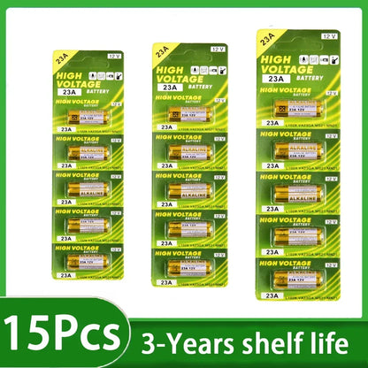 12V A23 Battery Pack - 23A Alkaline Batteries for Doorbells Remote Controls & Electronic Toys