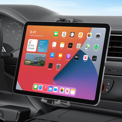 Car CD Slot 360° Rotating Tablet & Phone Holder – Universal Stand for 4–11” iPad, Samsung, Xiaomi