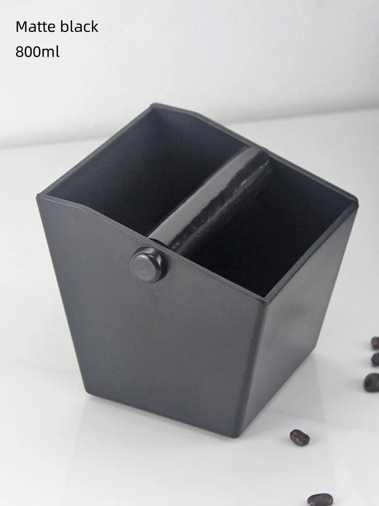 Anti-Slip Dump Bin Bucket – Beveled Coffee Grounds Container for Espresso Knock Box & Coffee Waste Bar