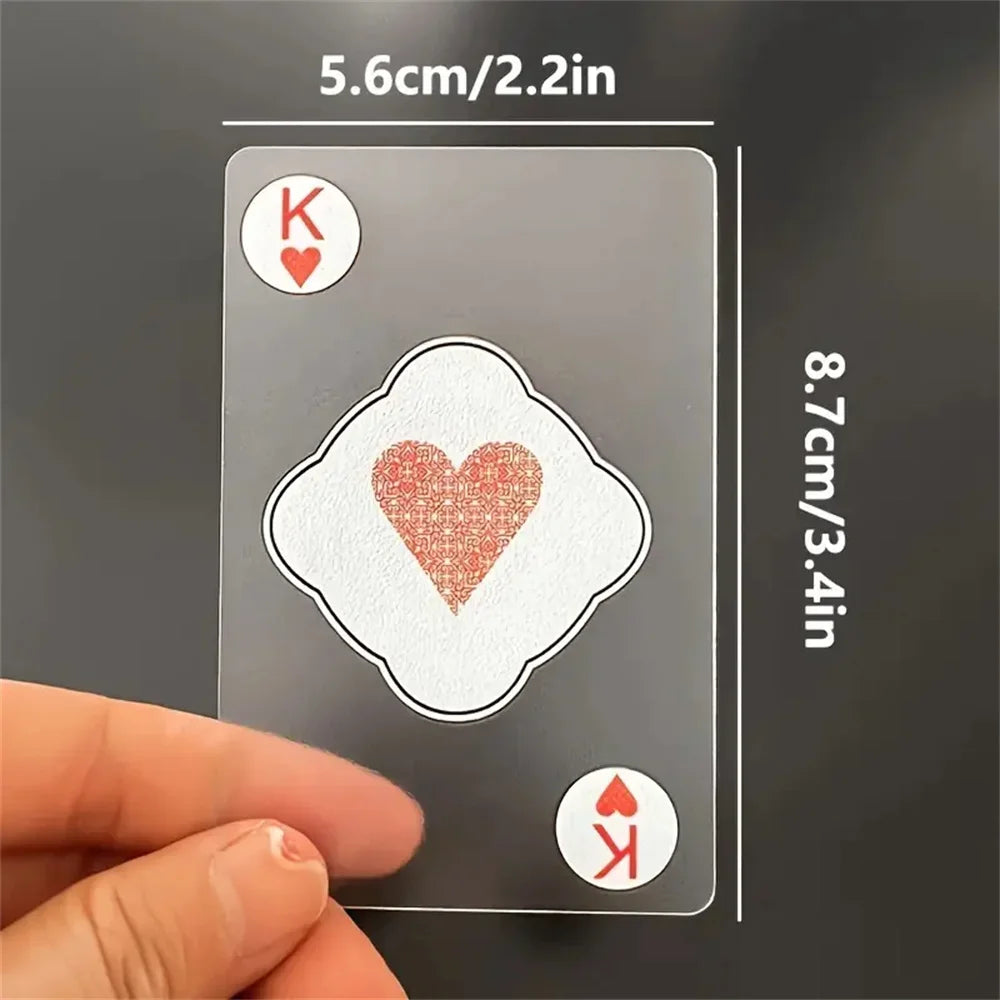 Waterproof Transparent PVC Playing Cards Set — Durable Box for Poker, Blackjack & Euchre Games