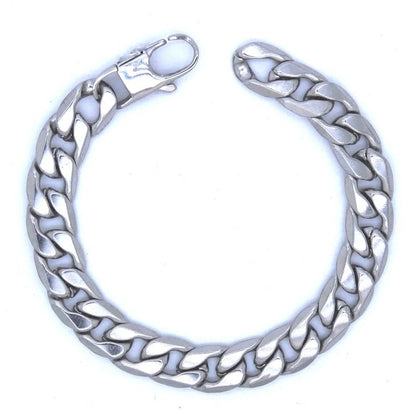 Men's & Women's Curb Chain Bracelet - 6/8/10/12mm, 8-Inch Punk Hip-Hop Stainless Steel Bracelet, Jewelry Gift