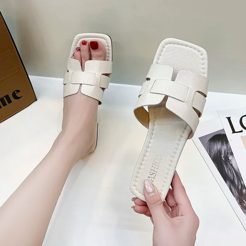Summer Women's Slippers - High-Quality Slides Sandals & Fashion Beach Flat Shoes for Women
