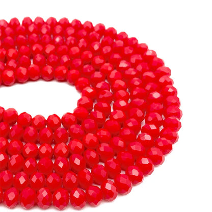 Faceted Crystal Glass Beads 2-8mm Loose Spacer Beads for DIY Jewelry Making Bracelets & Earrings