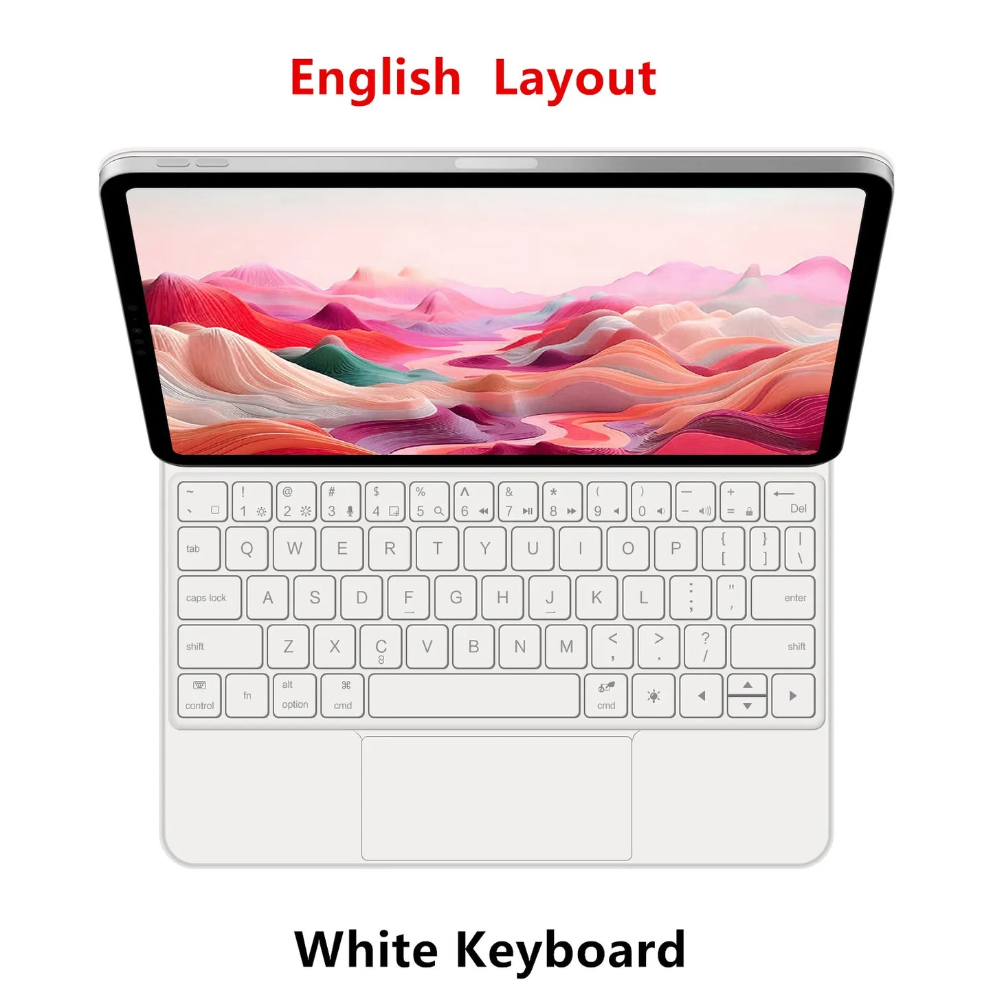 Backlit Magic Keyboard Case for iPad Pro 11/13" (2024 M4) & iPad Air M2 – Smart Folio Cover