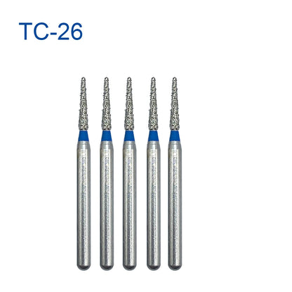 5pcs FG Dia 1.6mm Dental Drills – High-Speed Handpiece Diamond Burs for Teeth Whitening
