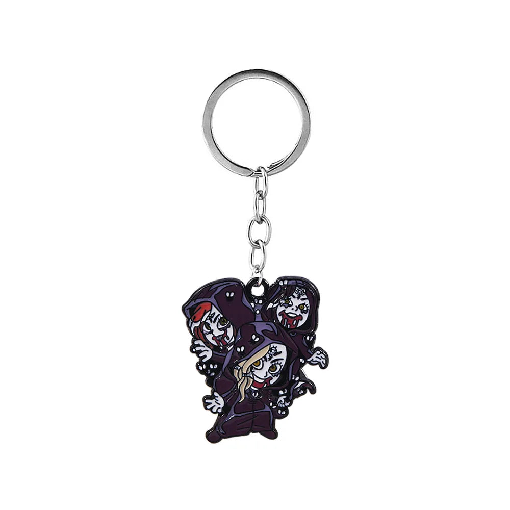 Six-Winged Unborn Metal Keychain - Game Village Inspired Alloy Pendant Keyring & Collectible Gift
