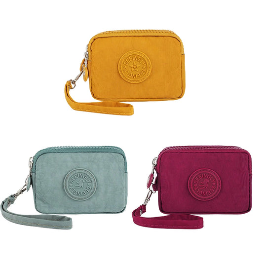 Women’s Three-Layer Nylon Wallet – Large Capacity Waterproof Oxford Cloth Coin Purse, Portable Korean Style