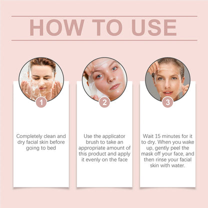 75g Collagen Night Peel-Off Mask – Moisturizing, Brightening & Firming Facial Mask for Hydrating, Smoothing & Skin Rejuvenation