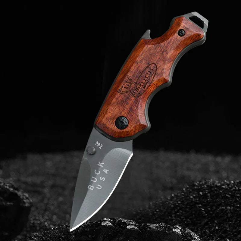 Portable Folding Knife - Outdoor and Household Use, Includes Fruit Knife and Pocket Knife for Easy Carry