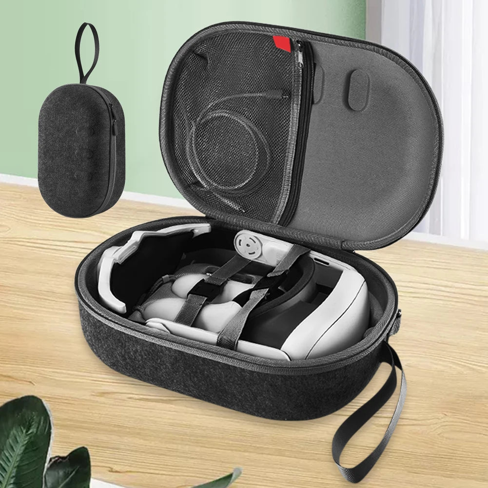 Portable Carrying Case for Meta Quest 3 - Travel-Sized VR Storage Bag with Larger Capacity, Protective EVA Material for Quest 3 Accessories