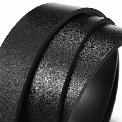 Men's Luxury Genuine Leather Belt - Famous Brand Quality Belt with Automatic Metal Buckle, Stylish Male Strap