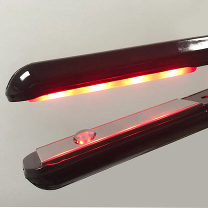 Ultrasonic Infrared Hair Straightener — Cold Keratin Treatment Flat Iron for Frizz Control & Hair Repair