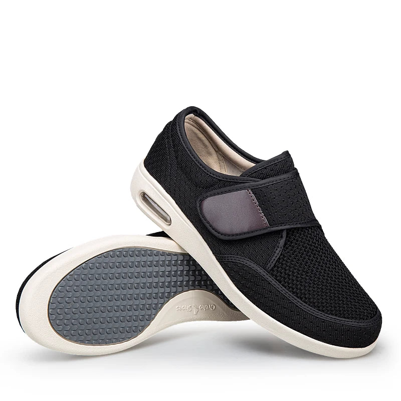 Men’s Adjustable Orthopedic Diabetic Shoes for Swollen Feet, Bunion & Hallux Valgus Pain Relief Comfort Walking Support Shoes