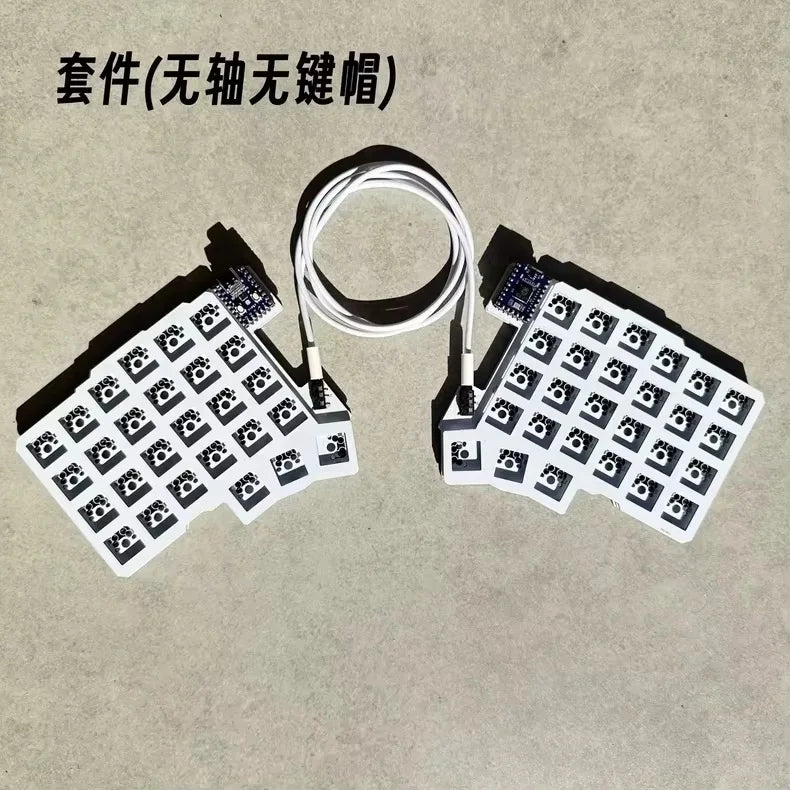 Silakka54 Split Mechanical Keyboard - Ergonomic Hot-Swappable QMK/VIAL Programmable RP2040 Keyboard