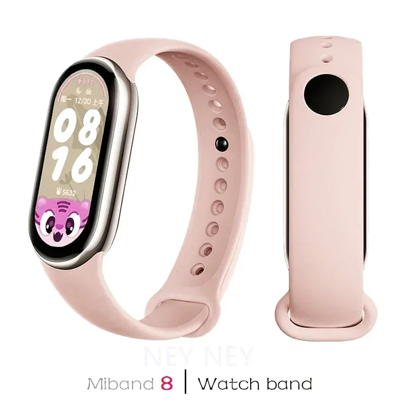 Sport Silicone Strap for Xiaomi Mi Band 9/8 NFC – Replacement Smartwatch Wristband Bracelet