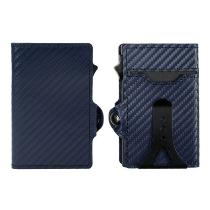 CASEKEY PU Leather Men’s Pop-Up Card Holder Wallet – Slim Minimalist Anti-RFID Smart Wallet with Money Clip & ID Window