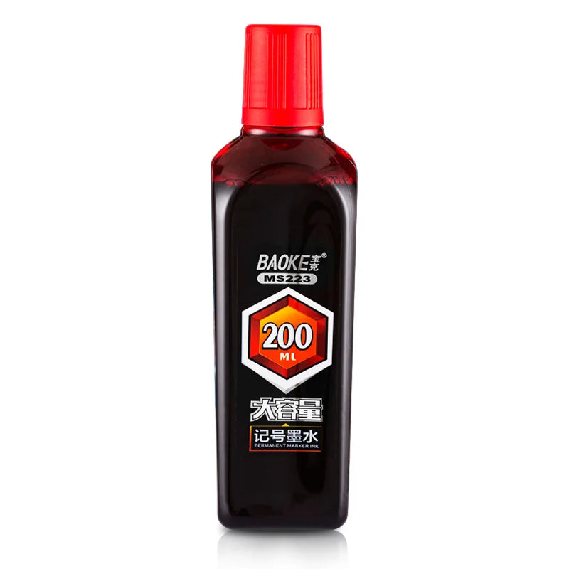 BAOKE MS223 Permanent Marker Ink – 200ml High-Capacity Refill Ink Bottle