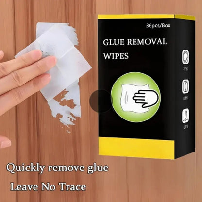 Adhesive Remover Wet Wipes - Cleaner for Glue, Tape, Labels & Marker Residue
