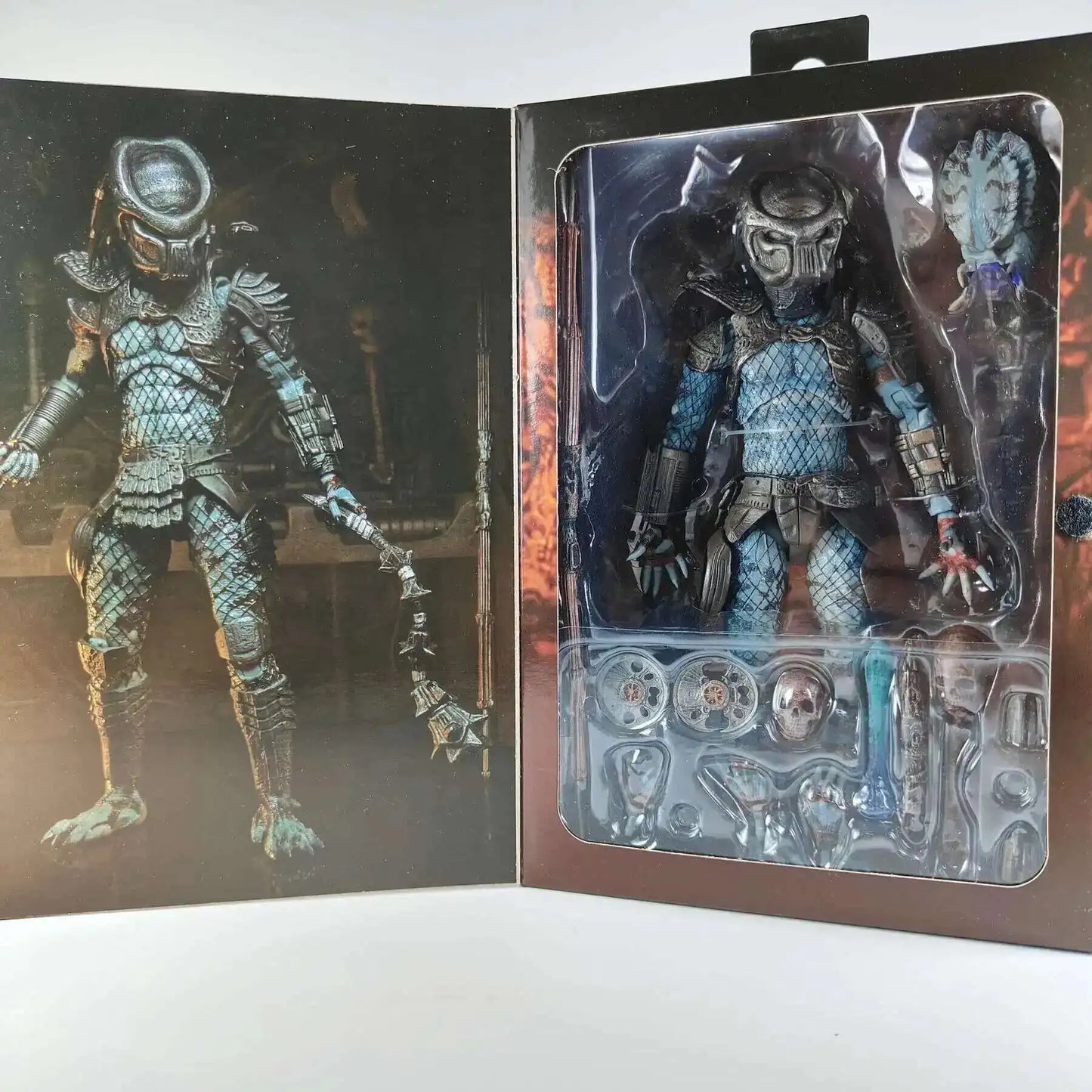 NECA Shaman Ahab Ultimate Scout Warrior Action Figure – Lost Battle Feral Jungle Hunter Predator Collector Toy