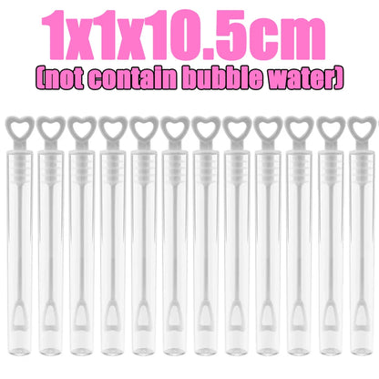 10/100 Mini Love Heart Bubble Soap Bottles - Wedding & Party Favors, Kids Toys, Birthday Decorations