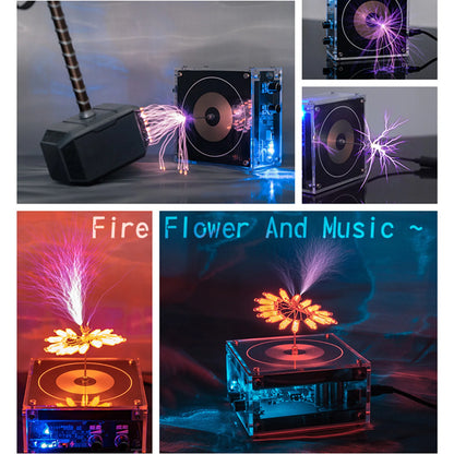 Bluetooth Music Tesla Coil – Arc Plasma Speaker with Wireless Transmission, Experimental Desktop Toy Model
