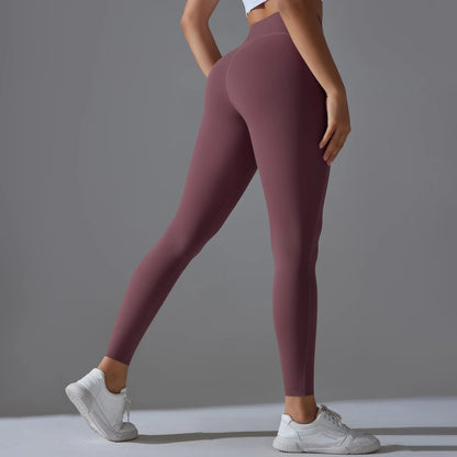 High Waist Yoga Leggings – Tummy Control, Squat-Proof Slimming Booty Pants for Running, Cycling, and Gym Workouts