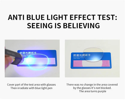 Anti Blue Light Reading Glasses – Fashion Clear Square Computer Eyewear with Spring Legs Frame for Women & Men