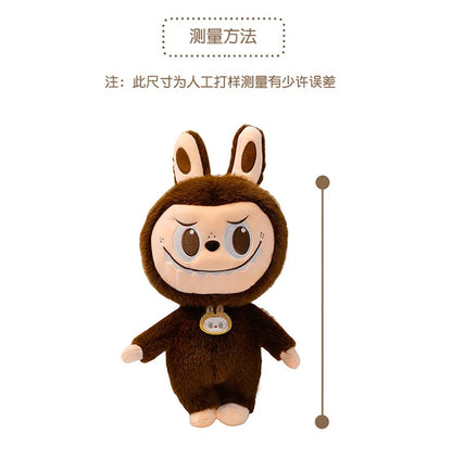 60cm Labubu Cute Rabbit Ragdoll Plush Toy – Soft Mink Fur Cartoon Pillow for Kids Christmas Gift