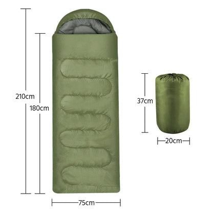 Ultralight Camping Sleeping Bag - Waterproof, 4-Season Warm Envelope for Backpacking, Outdoor Traveling & Hiking