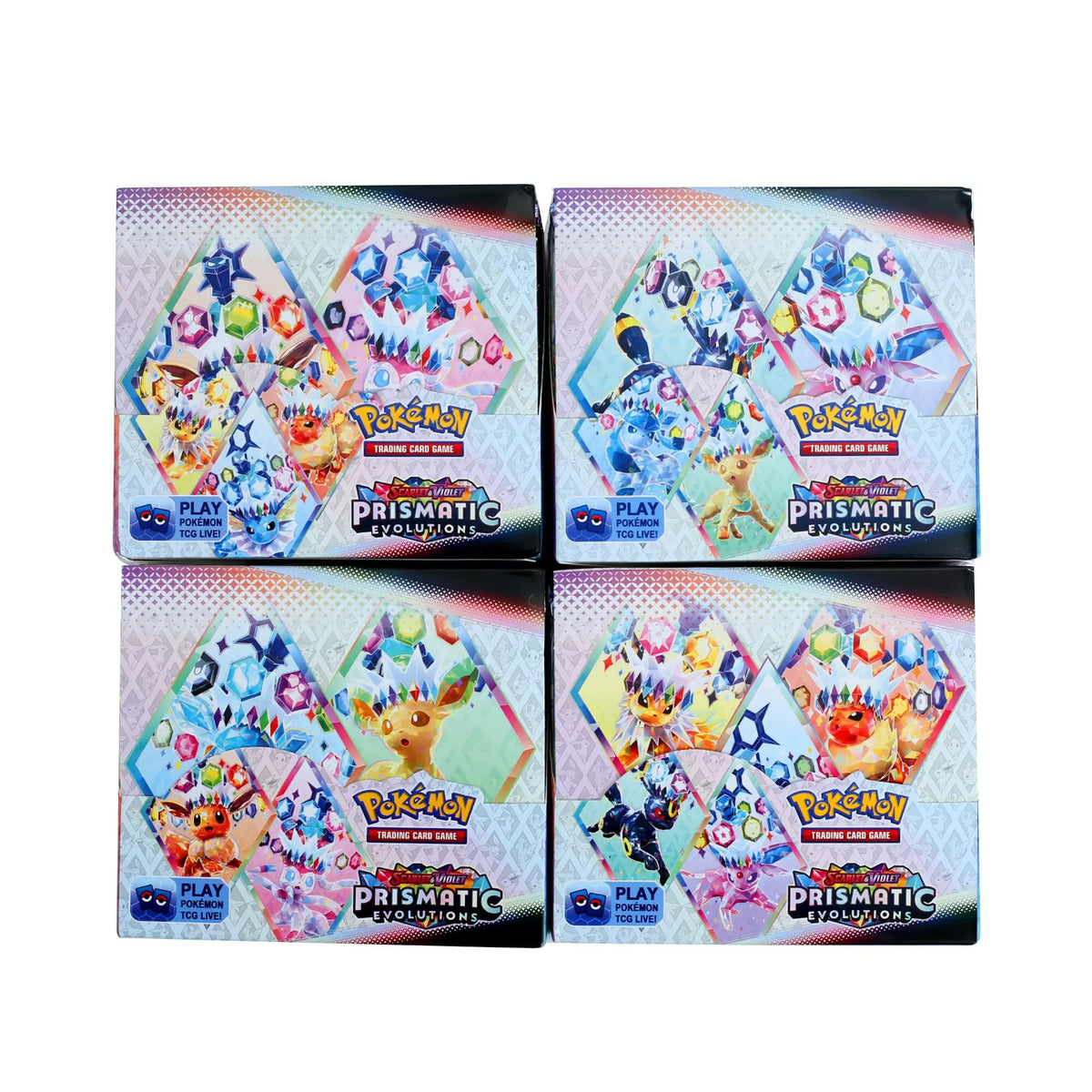 360-Piece Pokémon Trading Card Game Set - Destined Rivals, Prismatic Evolutions, Black Bolt, Scarlet & Violet 151 and Ultra Prism Booster Cards
