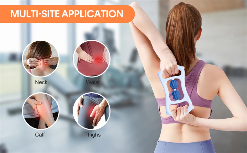 Portable Round Massager Roller – Waist, Abdominal & Leg Clip Tool for Cellulite, Stovepipe & Meridian Massage