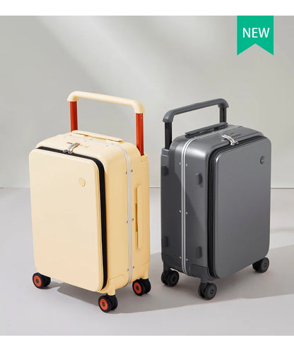 Mixi 20" Wide Handle Carry-On Suitcase — New Design Travel Trolley with Aluminum Frame, Unisex PC Luggage M9275