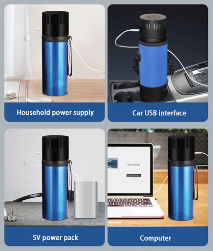 LCD Insulin Cooler Flask – Portable Outdoor Mini Vacuum Refrigerator for Medicine and Beverage Storage, Drug Cooler Fridge