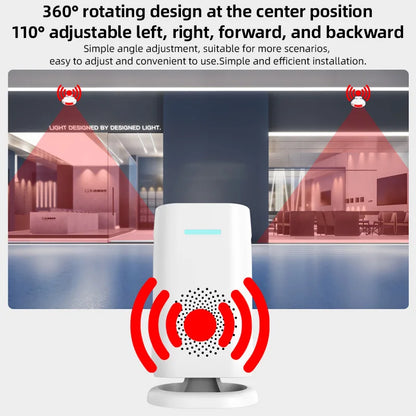 Wireless PIR Motion Sensor Doorbell - 110dB Welcome Chime Alarm with Split Design for Home, Shop and Store Security