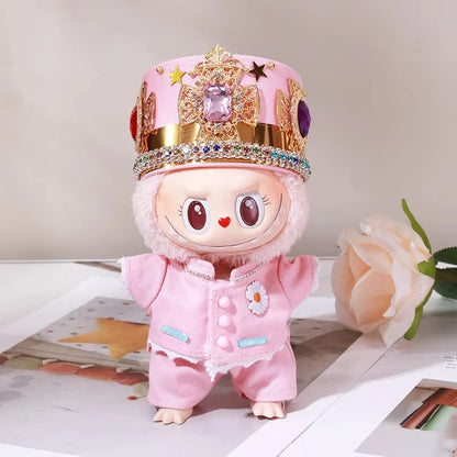 G-Dragon Labubu Baby Clothes 17cm Vinyl Plush Doll Outfit – Cute Suit Pendant for Doll Keychains