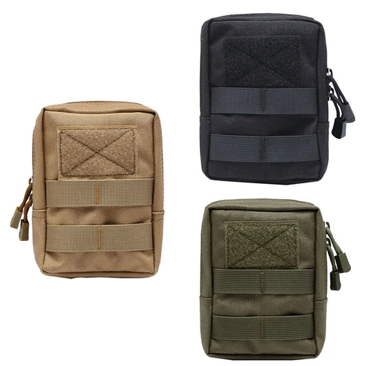 Outdoor Tactical 600D Waist Bag - Multitool MOLLE Pouch, Tool Zipper Waist Pack, Durable Belt Pouch for Hunting Accessories