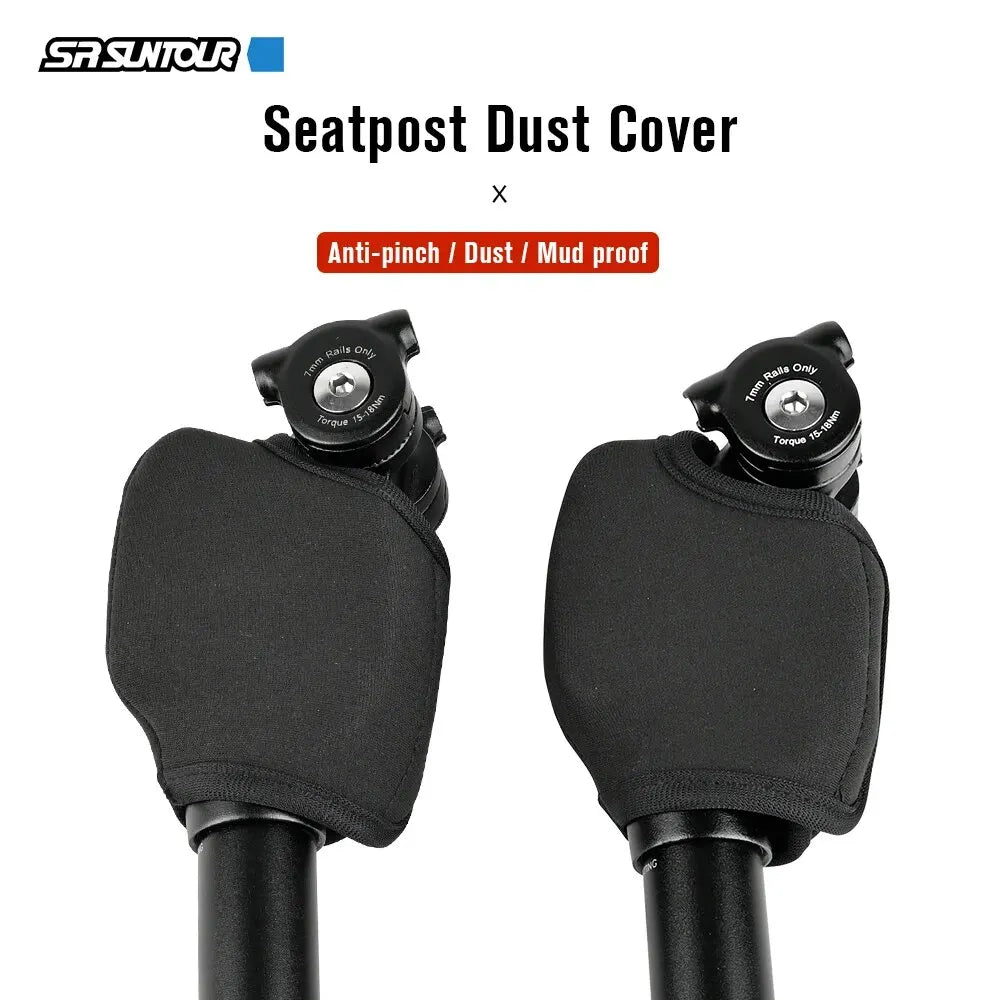 SUNTOUR SP12 NCX Bicycle Seat Tube Dust Cover – Suspension Seat Post Protector for Shock Absorber Clamp