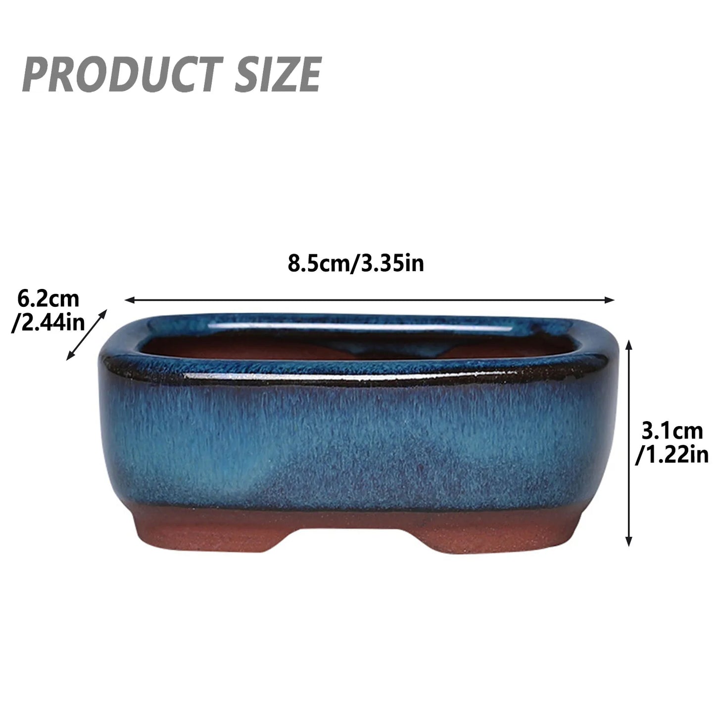 Ceramic Flower Pots with Drain Hole – Vent Design for Easy Indoor and Outdoor Planting
