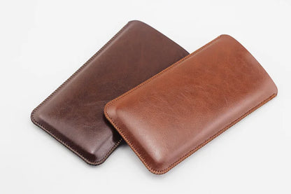 iPhone 12–18 Series Pro Max Plus Air Leather Phone Case - Anti-Fall Protective Pouch Sleeve for Business Use