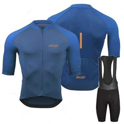 Men’s Pro Team Cycling Jersey Set - Breathable Road Bike Racing Clothing for Cycling & Training