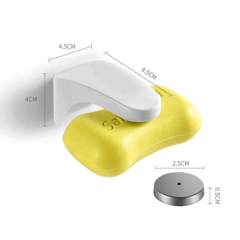 Magnetic Soap Holder – Punch-Free Drainable Soap Box for Bathroom & Toilet