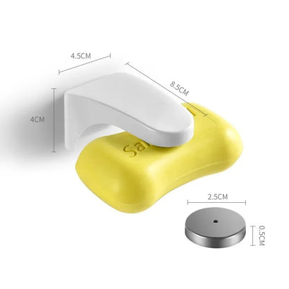 Magnetic Soap Holder – Punch-Free Drainable Soap Box for Bathroom & Toilet