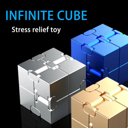 Magic Infinity Cube – Stress Relief & Educational Fidget Toy for Kids and Adults, Portable Christmas Gift