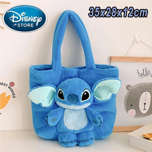 Disney Stitch Plush Backpack – Large-Capacity Cartoon School Bag for Kids & Kindergarten Gift