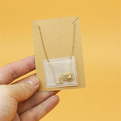 10/50PCS Necklace Chain Adhesive Pouch – Jewelry Display Card Bags for Small Business Packaging Supplies