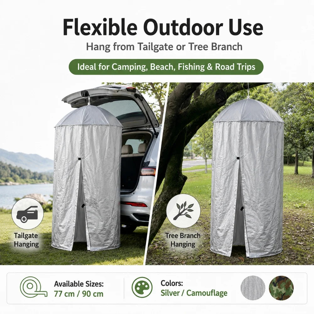 Portable Pop-Up Privacy Shelter - Hanging Changing & Shower Tent for Camping, Car Tailgate & Outdoor Use