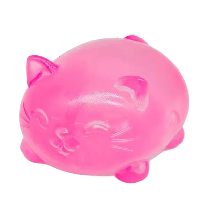 Cute Cat Shape NeeDoh Squishy Stress Toy – Non-Toxic Maltose Decompression Fidget Toy for Kids & Adults, Birthday Party Gift & Anxiety Relief Gadget