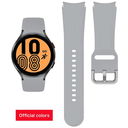 Samsung Galaxy Watch Silicone Band - 20mm Replacement Strap for Galaxy Watch 4, 5, 6, 5 Pro and 6 Classic 40mm–47mm Models