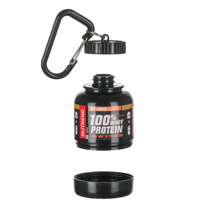 100/200ML Portable Mini Protein Powder Bottle — Keychain Health Container with Funnel for Sports & Outdoors