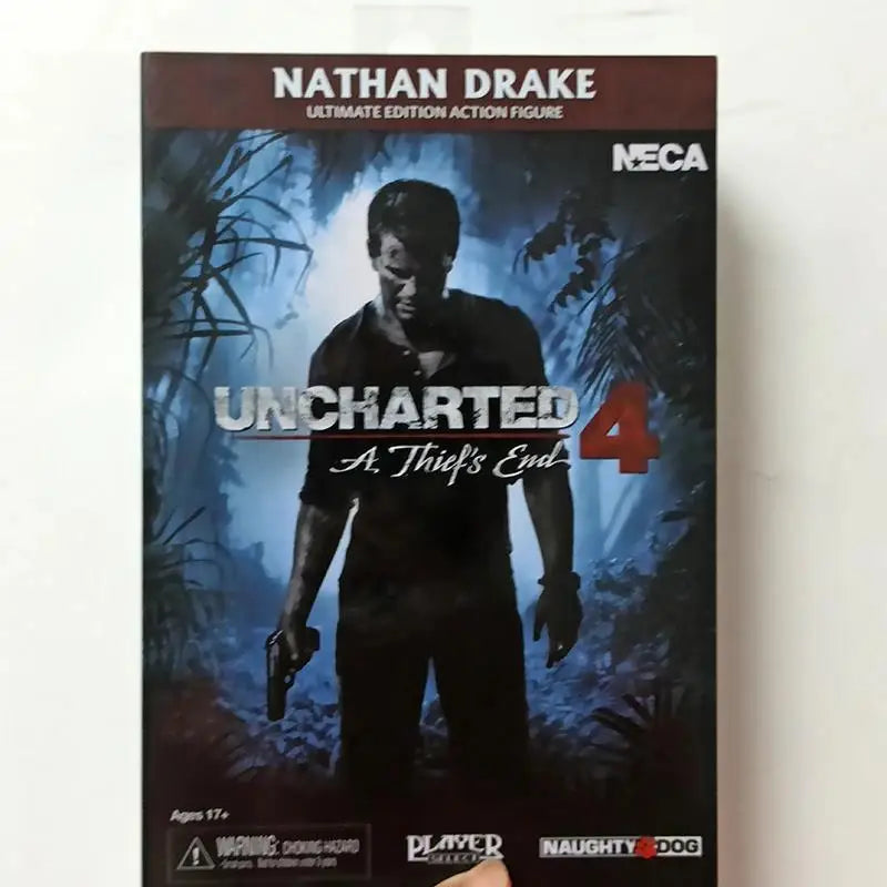 Uncharted 4 Nathan Drake Action Figure - A Thief’s End Collectible Model Toy Gift
